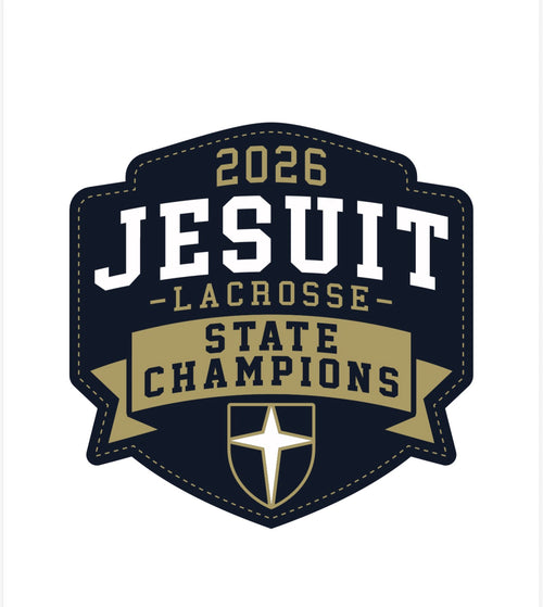 Jesuit State Champs Criquet Performance Sport Stripe Polo
